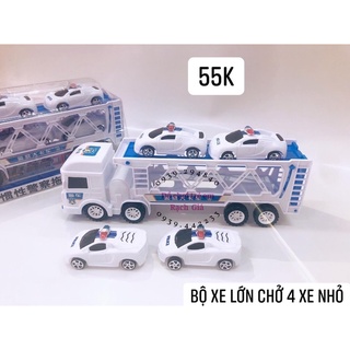 Bộ xe lớn chở 4 xe  nhỏ