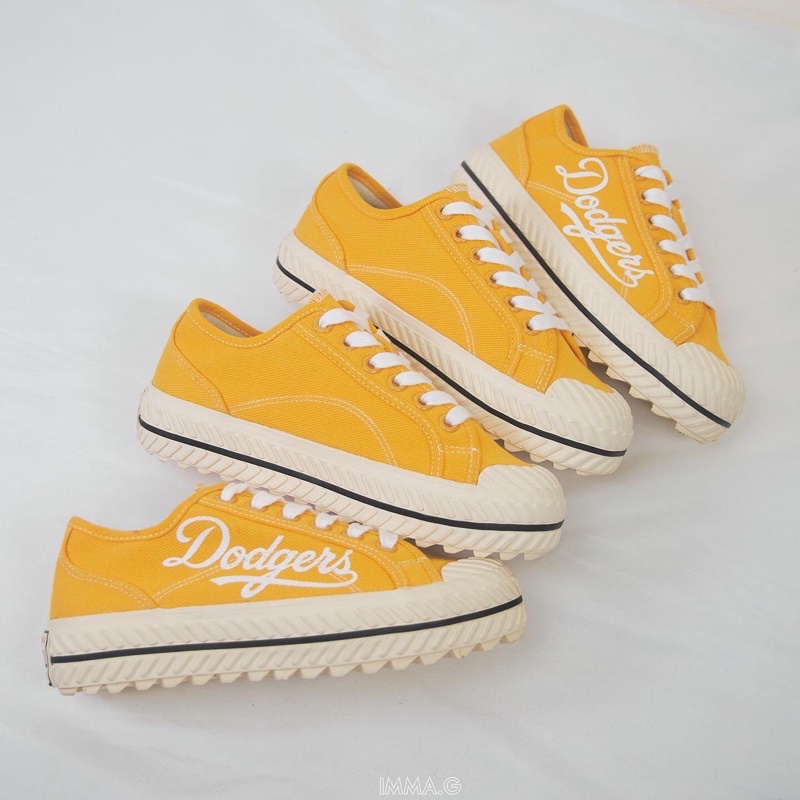 Giày Mlb Playball Dodger Màu Vàng Cổ Thấp Hàng Chính Hãng | IMMA.G