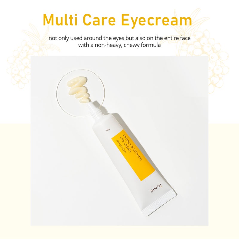 Kem mắt giảm nhăn và thâm IUNIK PROPOLIS VITAMIN EYE CREAM 30ml