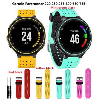 Dây silicon thay thế cho đồng hồ Garmin Forerunner 220 230 235 620 630 735XT