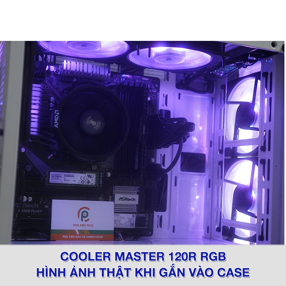 Quạt fan case 12cm Cooler Master SF120R RGB - Fan Cooler Master Masterfan SF120R RGB (tách hộp)