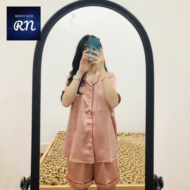 [Ảnh thật và chụp ảnh chất vải thật] Pyjama lụa satin dáng basic dành cho nữ, đủ 5 màu đủ size M L XL. Bán lẻ, sỉ sll 🌞