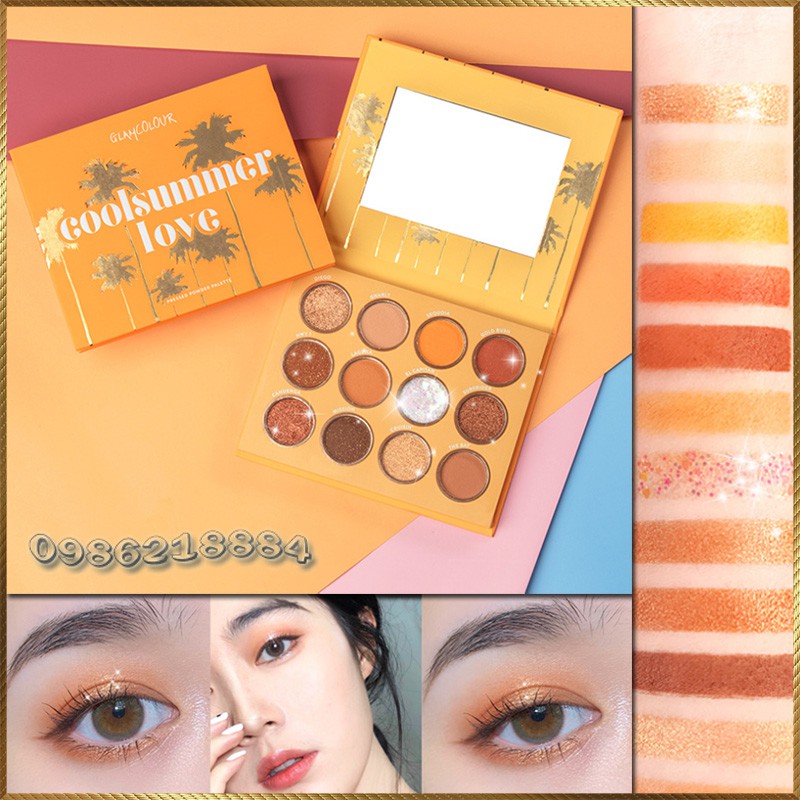 Bảng phấn mắt Glamcolour CoolSummer Love GCL2