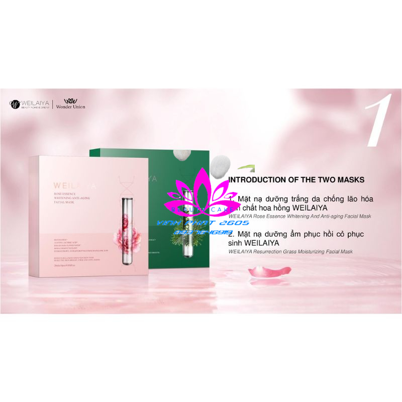 MẶT NẠ WEILAIYA TRẮNG DA CHÍNH HÃNG HỘP 10 MIẾNG BAO PHÊ