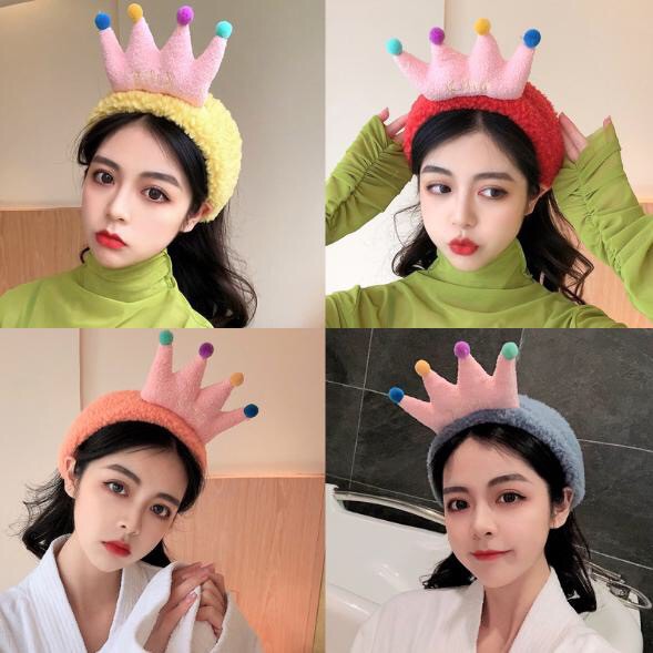 Băng đô make up lông mềm dày The Princess