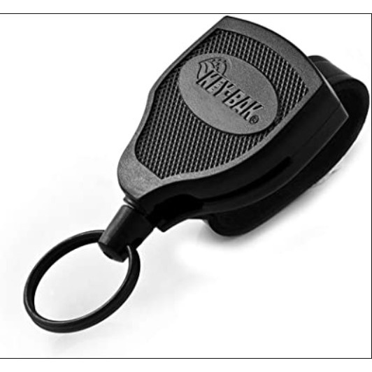 Keybak SUPER48 SD 36" - 13oz Móc chìa khóa kéo rút kẹp đai thắt lưng, dây Kevlar