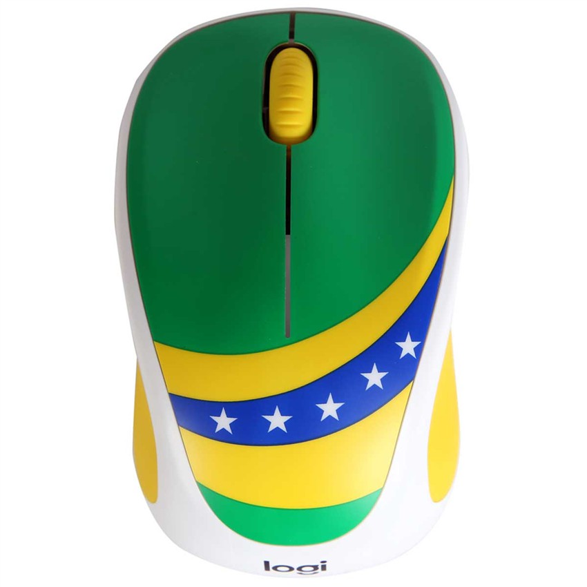 [ CHÍNH HÃNG ] Chuột không dây Logitech cực nhạy - Logitech M238 - Quốc kì - silent mouse KHÔNG ỒN - ENGLAND BRAZIL