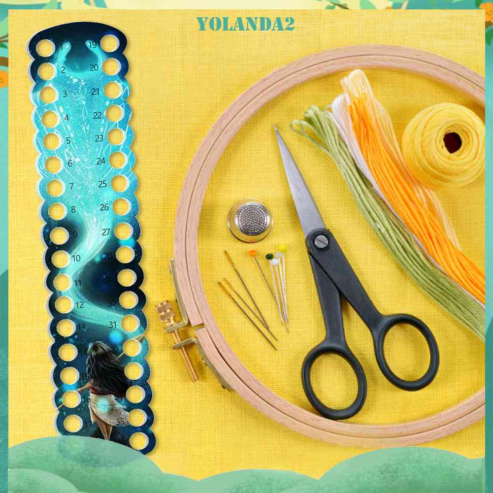 Giá Đỡ Cuộn Chỉ Thêu Chữ Thập 36 Vị Trí Tiện Lợi
