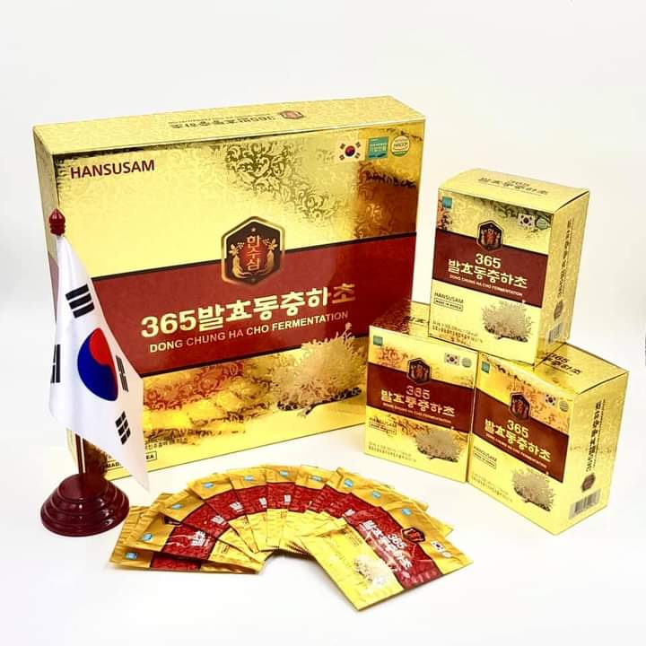 Nước Đông Trùng Hạ Thảo Lên Men Cao Cấp Hàn Quốc ( Hộp 10 gói x 30ml)