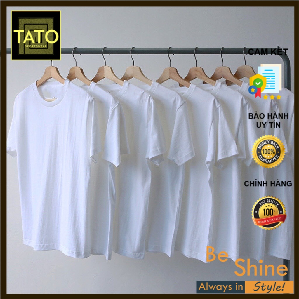 Áo Thun TAY LỠ TRƠN TATO - Áo Phông Trơn Basic Unisex Nam Nữ Form Rộng Thời Trang Hàn Quốc Ullzang
