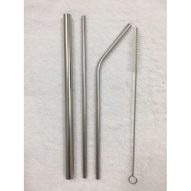 Bộ 3 Ống Hút Inox 304 Kèm Cọ Rửa