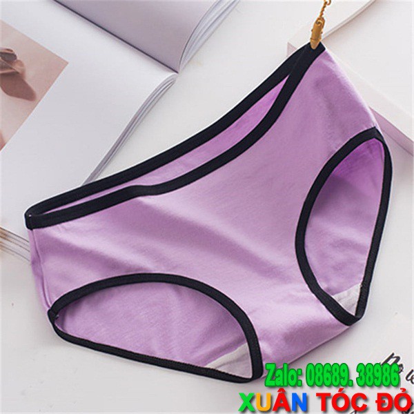 SỈ ZALO RẺ HƠN NHIỀU_ Quần Lót 11 Màu Cotton Xịn Viền Đen Mới M041 (Vải Tốt, Đường May Đẹp) | BigBuy360 - bigbuy360.vn