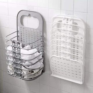 Giỏ gấp gọn treo cạnh máy giặt