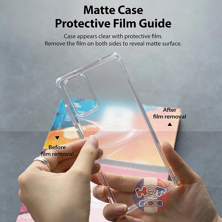 Ốp lưng nhám chống vân tay Ringke Fusion Matte cho Samsung Note 20 Ultra