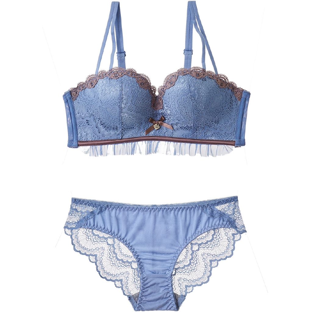 Bộ Đồ Lót Không Gọng Phối Ren Nâng Ngực Quyến Rũ Dành Cho Phái Nữ | BigBuy360 - bigbuy360.vn