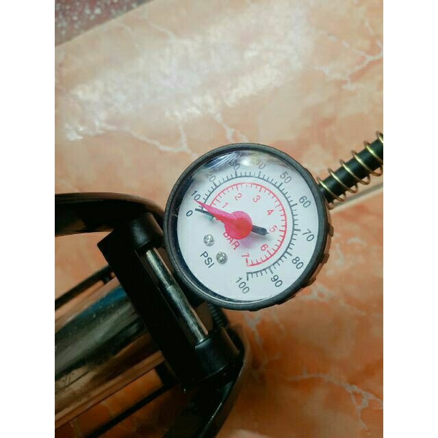 Bơm đạp chân Century xe đạp, Xe Máy. Nhỏ gọn dễ mang theo