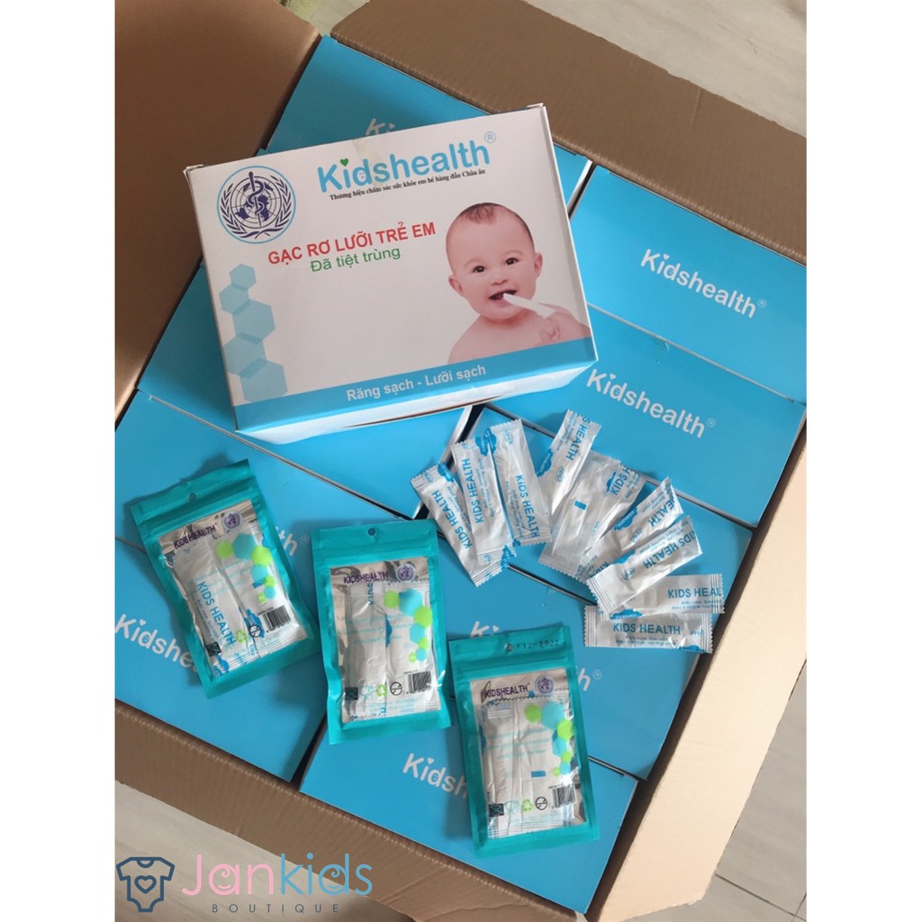 Hộp 25 gói gạc rơ lưỡi Kidshealth