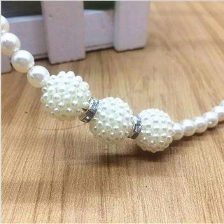 Bờm cài tóc hạt ngọc trắng lấp lánh