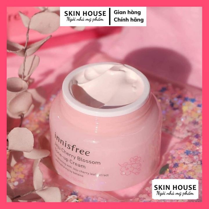 Kem dưỡng Innisfree Tone Up Cream - Kem dưỡng trắng da nâng tông Innisfree Jeju Cherry Blossom Tone Up Cream