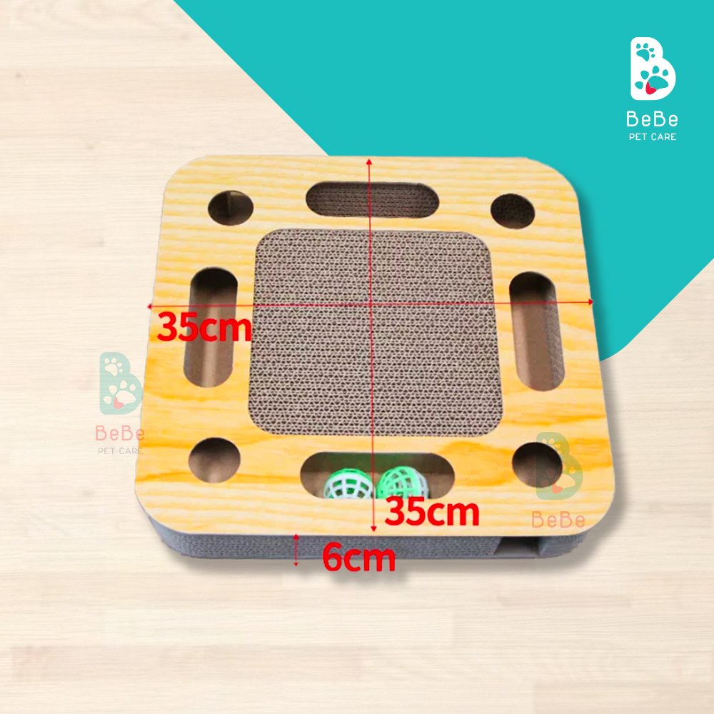 [Siêu Xinh - Kèm Catnip] Cào Móng Cho Mèo Kết Hợp Bóng Chuông - Đồ Chơi Cho Các Boss Mèo