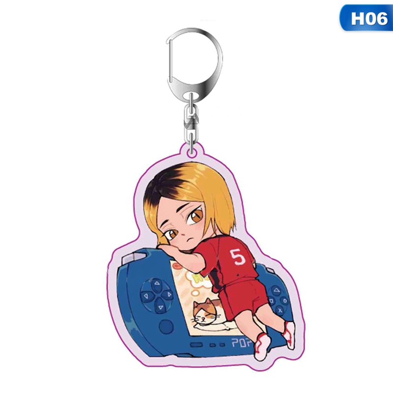 flowersqueen Móc khóa hình nhân vật hoạt họa Haikyuu xinh xắn