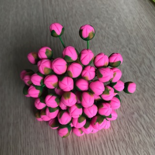 Nụ đào hồng tươi đài xanh- 50 nụ