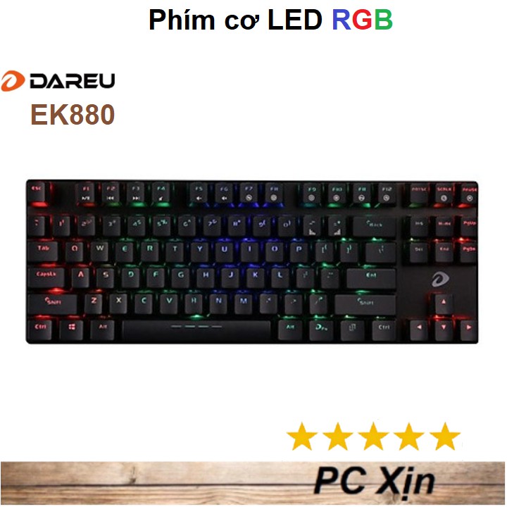 Bàn phím cơ Gaming DAREU EK880 RGB Chính Hãng | WebRaoVat - webraovat.net.vn