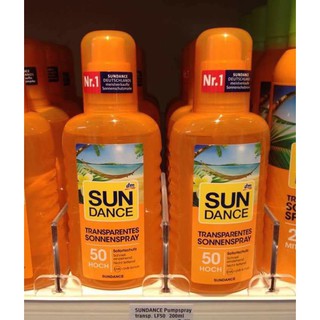 Kem chống nắng Sundance Đức Dạng Xịt Nước SPF50 (200ml)