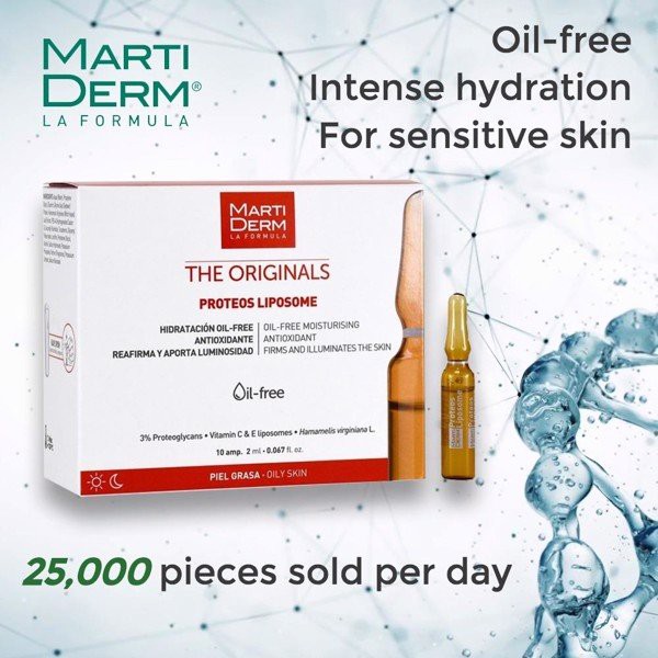 Ampoule Chống Oxy Hoá, Phục Hồi, Điều Tiết Bã Nhờn - Martiderm The Originals Proteos Liposome