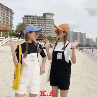 Set yếm quần kaki