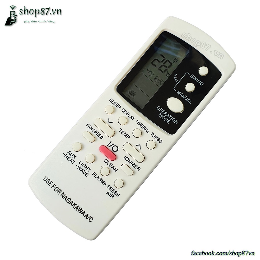 Điều khiển điều hòa Nagakawa ionizer