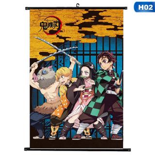 Tranh treo poster hoạt hình anime Nhật Bản demon slayer kimetsu No yaiba polypropylene