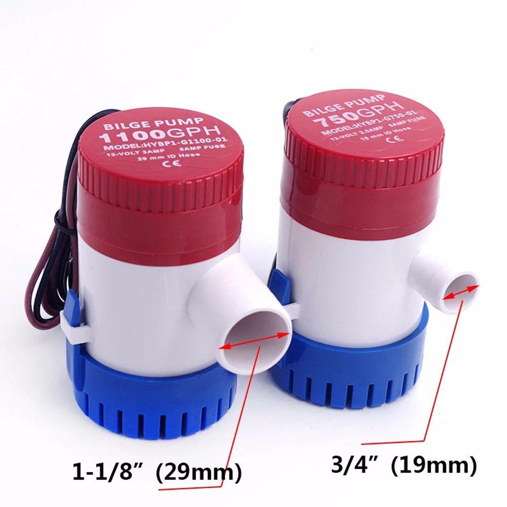 Động Cơ Bơm Nước Chìm 1100gph / 750gph Chuyên Dụng Cho Tàu Thuyền