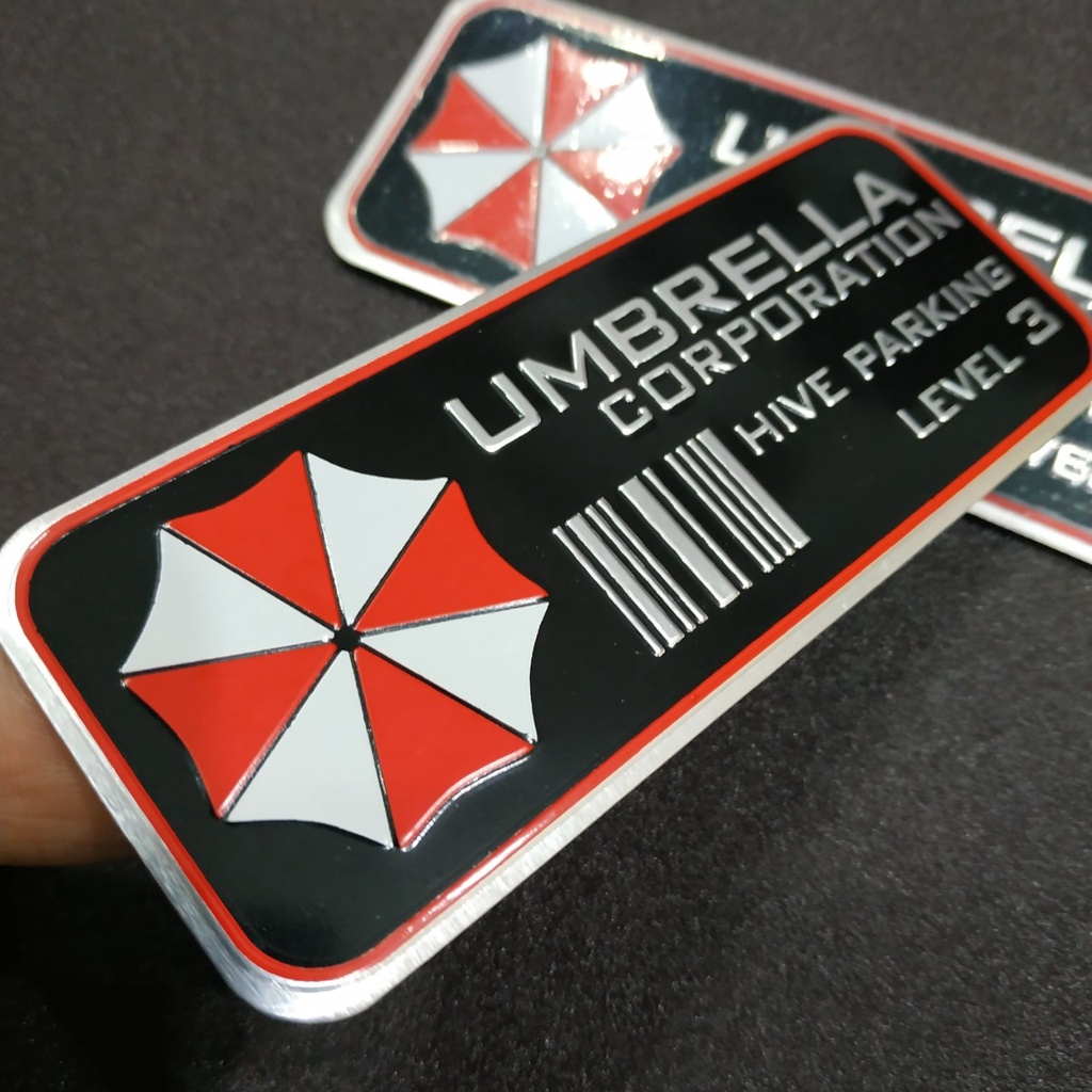 Tem nhôm Umbrella hive parking level 3 - 11x4.5cm