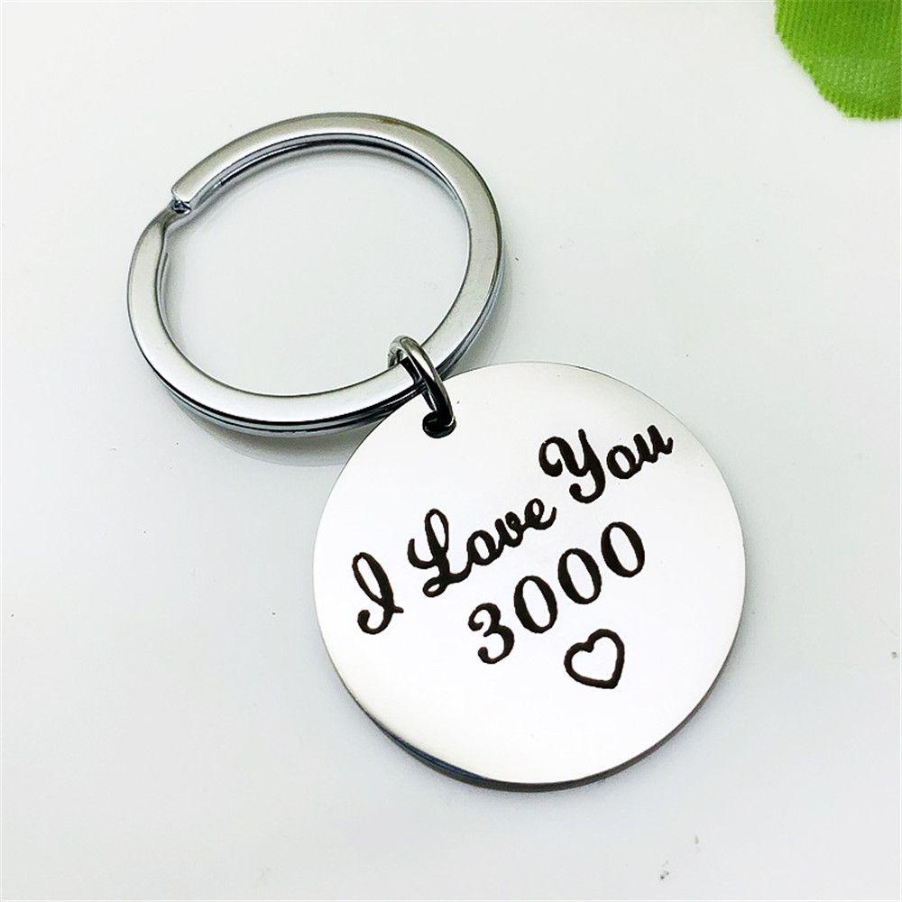 Móc Khóa Kim Loại I Love You 3000 Thời Trang
