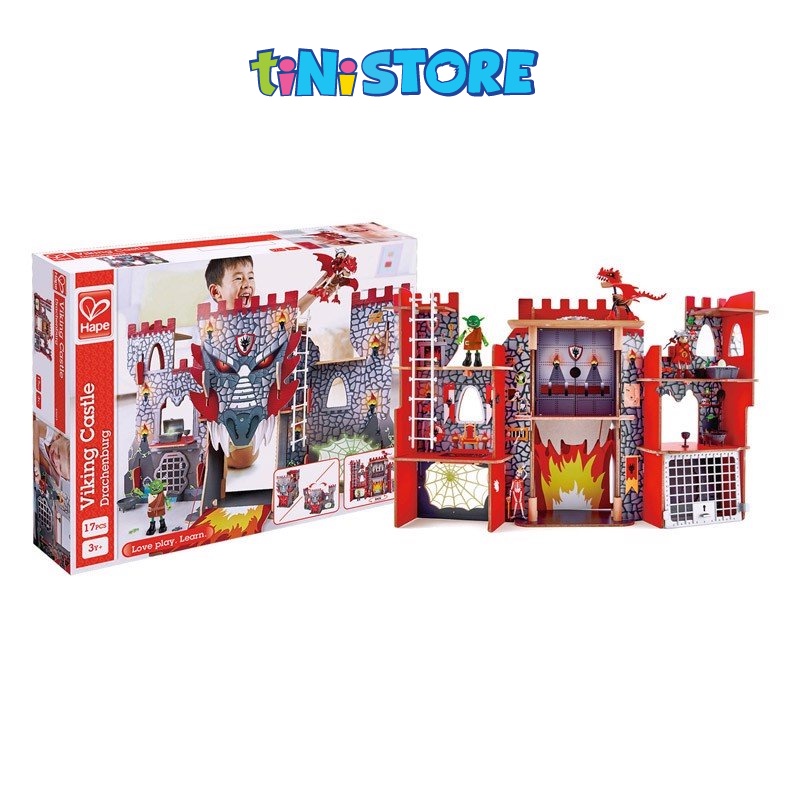 tiNiStore-Bộ đồ chơi hape thành trì Viking TINITOY E3025A