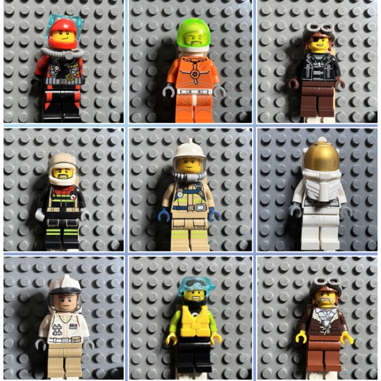 Hình nhân đủ loại , lego chính hãng, hàng trưng bày-ID 007