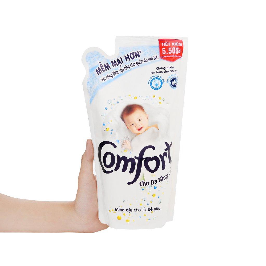 NƯỚC XẢ LÀM MỀM VẢI COMFORT ĐẬM ĐẶC CHO DA NHẠY CẢM 350MLASHOP _ TẠP HÓA CÔNGNGHỆ