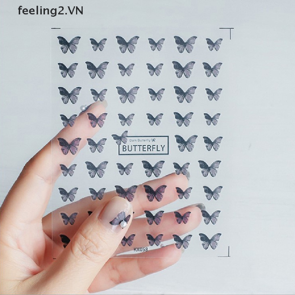 Cánh Bướm 5D Trang Trí Móng Tay