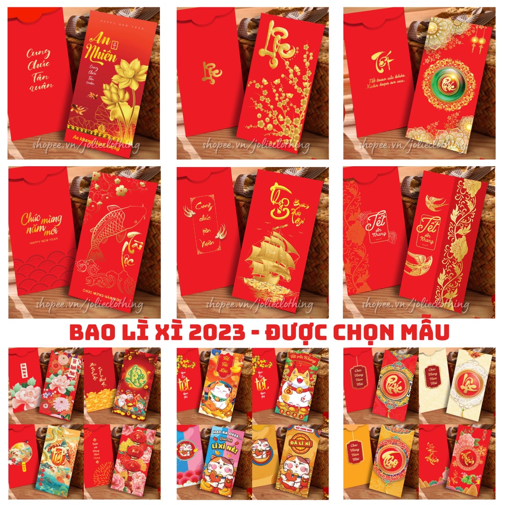 50 BAO LÌ XÌ NĂM 2023 CAO CẤP CỰC ĐẸP ( Hơn 50 Mẫu )