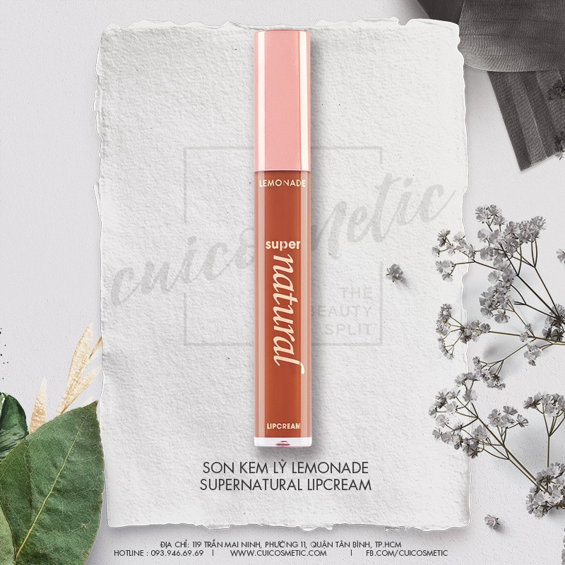 Son Kem Lì Lemonade SuperNatural Matte Lipcream 5g