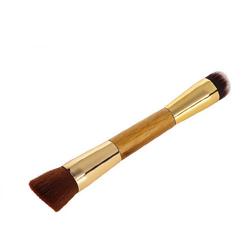 GDTIMA Trang điểm chất lượng cao bàn chải tre xử lý đôi đầu trang điểm bàn chải 1