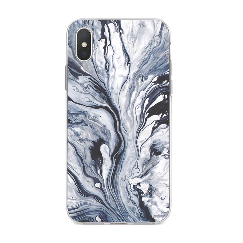 Ốp Lưng iPhone X 6 6s 6Plus 6s Plus 7 7Plus 8 8Plus 5 5s SE TPU mềm Case đá granit