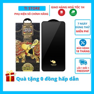 Kính cường lực iphone Elephant WK siêu cứng chống vỡ viền bám vân tay cho ip 7 8 plus X XS 11 12 13 Pro Max tistore