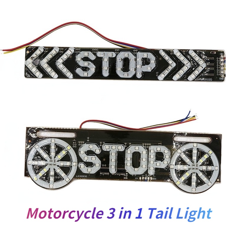 Thanh đèn LED OM nhấp nháy dùng làm đèn báo dừng /  xe máy đèn phanh / đèn rẽ / đèn hậu 12V xe máy