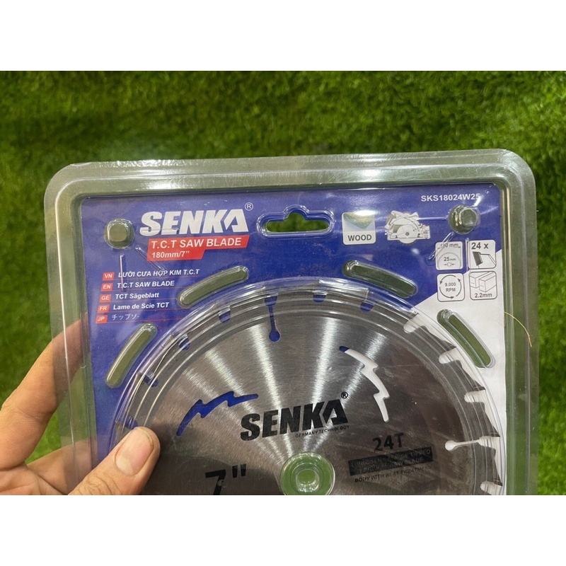 Lưỡi cắt sắt hợp kim sắt thép 110mm 24 răng SENKA cắt kim loại cắt gỗ cắt sắt .