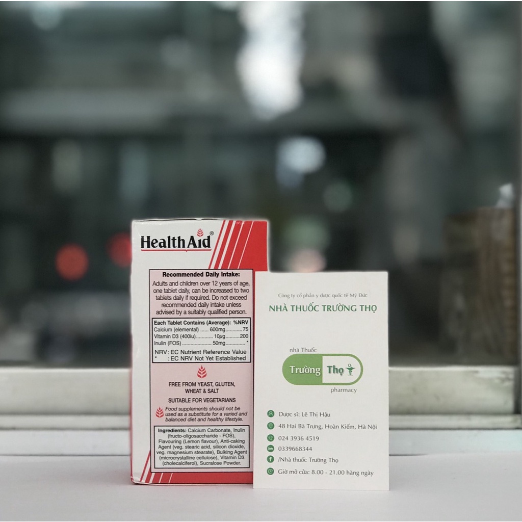 Viên Uống Bổ Sung Canxi- D3 HEALTHAID STRONG CALCIUM 600MG
