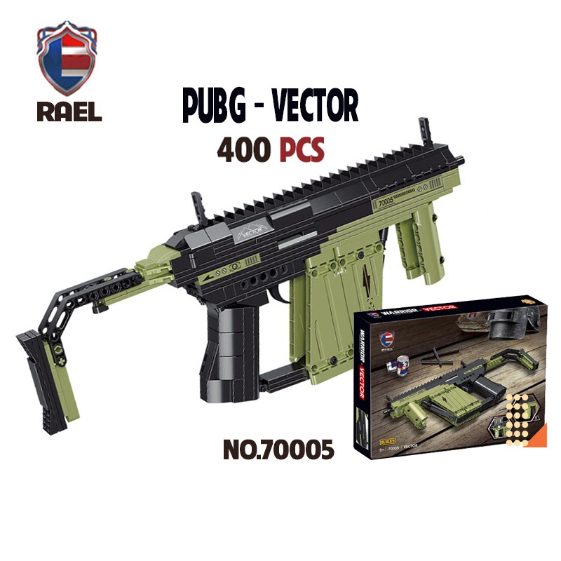 Đồ Chơi Lắp Ráp Kiểu LEGO Mô Hình PUBG VECTOR RAEL Model 70005 - 400+ PCS