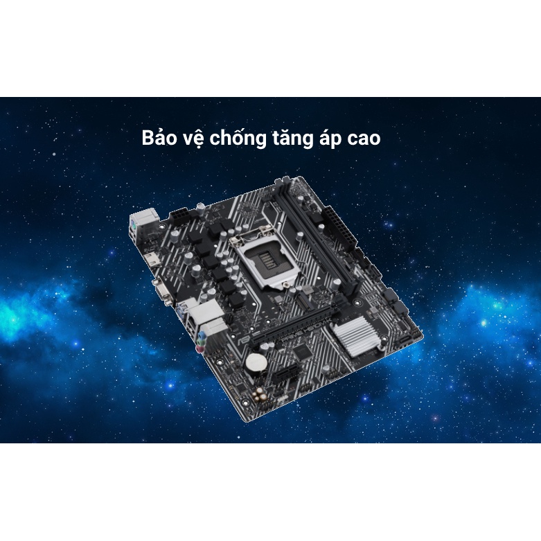 Bo mạch chủ gaming Mainboard ASUS PRIME H510M-K Intel H510, Socket 1200, m-ATX, 2 khe Ram DDR4-Chính hãng bảo hành 3 năm