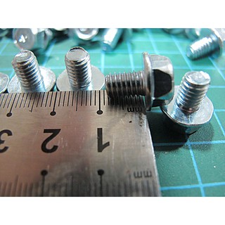 50 con bulon long đền m6 x 8mm răng thuận